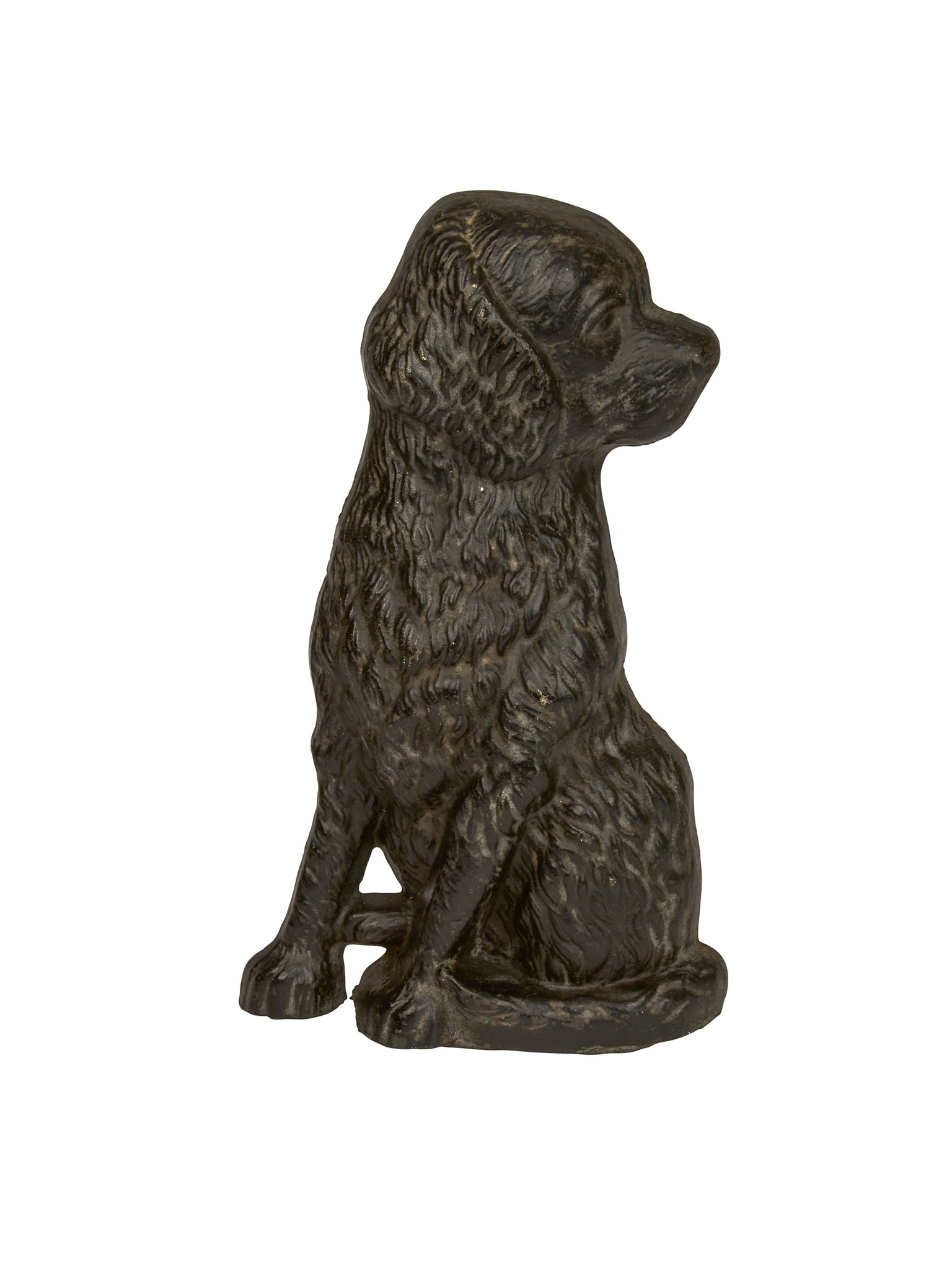 Vintage 1940s Cocker Spaniel Puppy Cast Iron Doorstop Weston Table