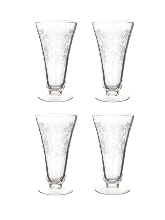 Vintage 1940s Duncan & Miller Adoration Iced Tea Glasses Weston Table