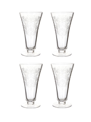  Vintage 1940s Duncan & Miller Adoration Iced Tea Glasses Weston Table 