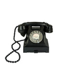Vintage 1940s English Black Whitehall Telephone Weston Table