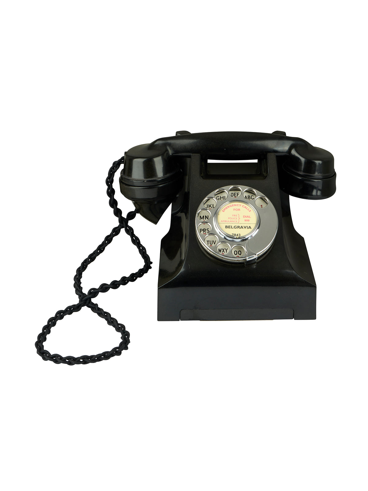 Vintage 1940s English General Post Office Bakelite Telephone Three Weston Table