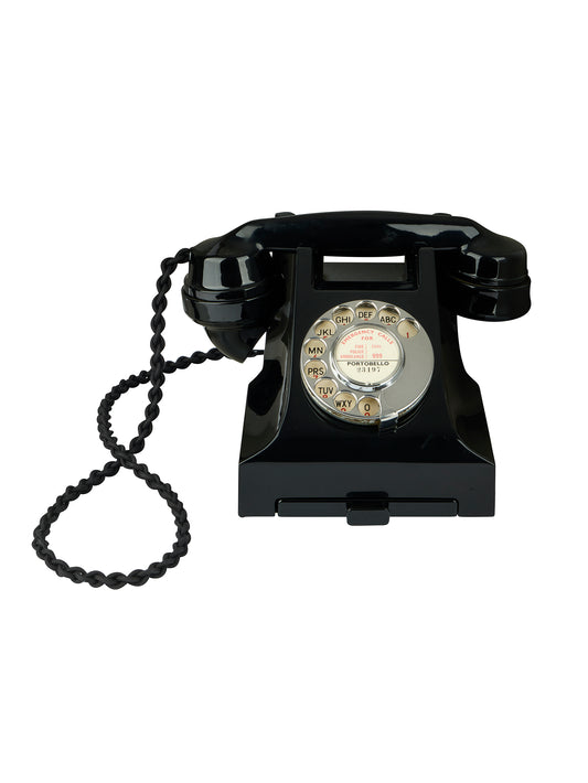 Vintage 1940s English General Post Office Bakelite Telephone Two Weston Table