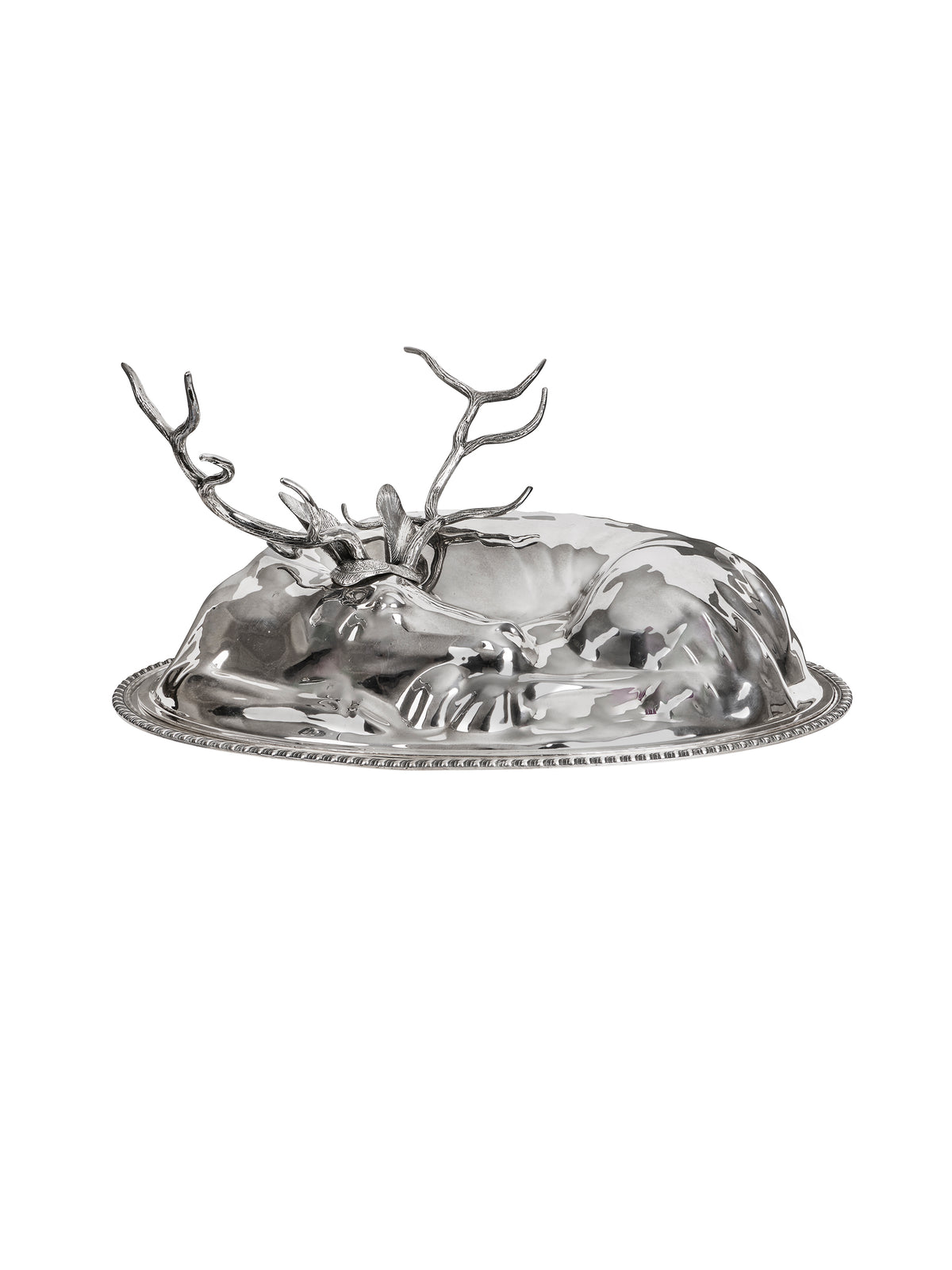 Vintage 1940s English Silver Plate Deer XL Serving Platter Weston Table