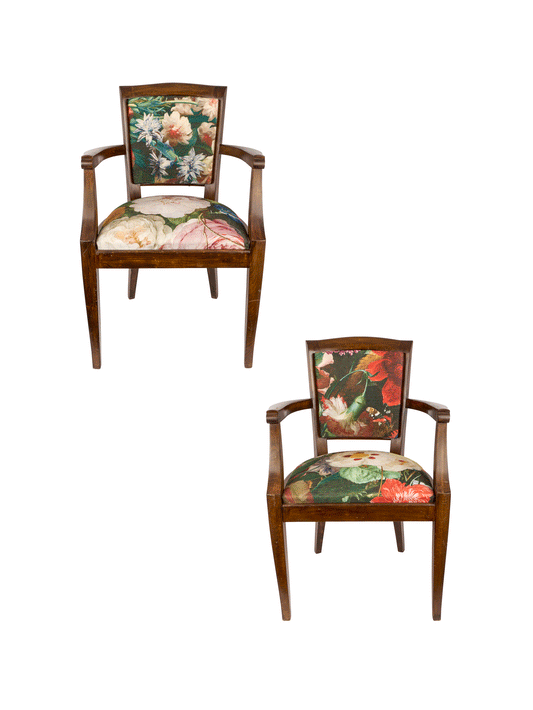 Vintage 1940s Floral Chair Weston Table