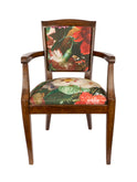 Vintage 1940s Floral Chair Two Weston Table