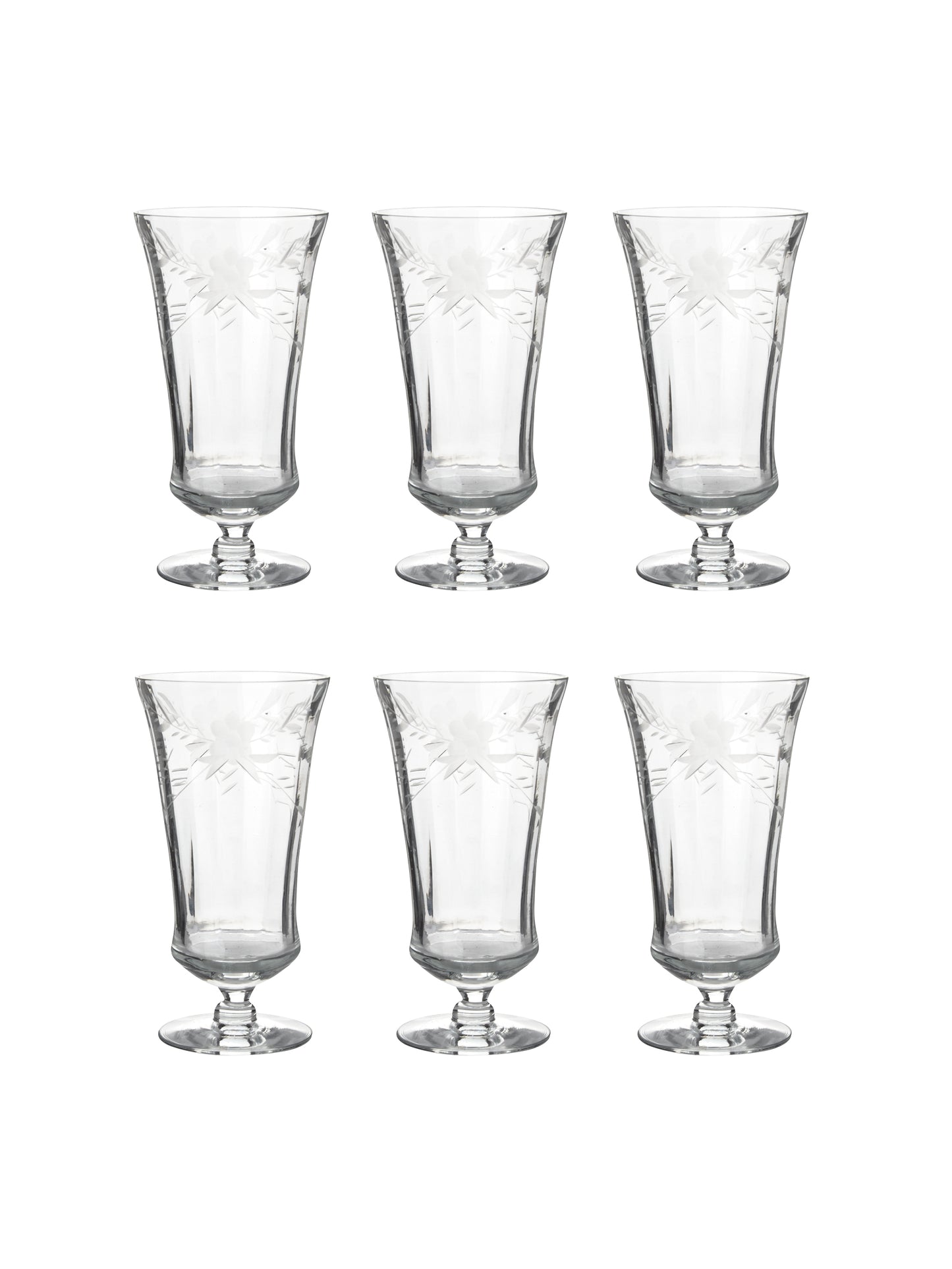 Vintage 1940s Fostoria Juice Glasses Weston Table