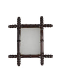 Vintage 1940s French Extra Small Bamboo Mirror Four Weston Table