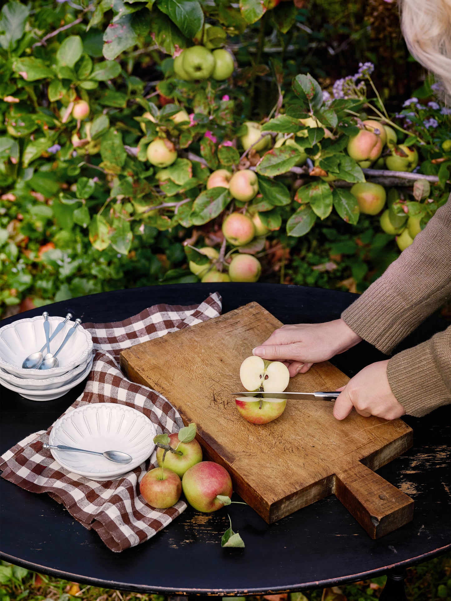Vintage 1940s French Thick Chop Board Weston Table