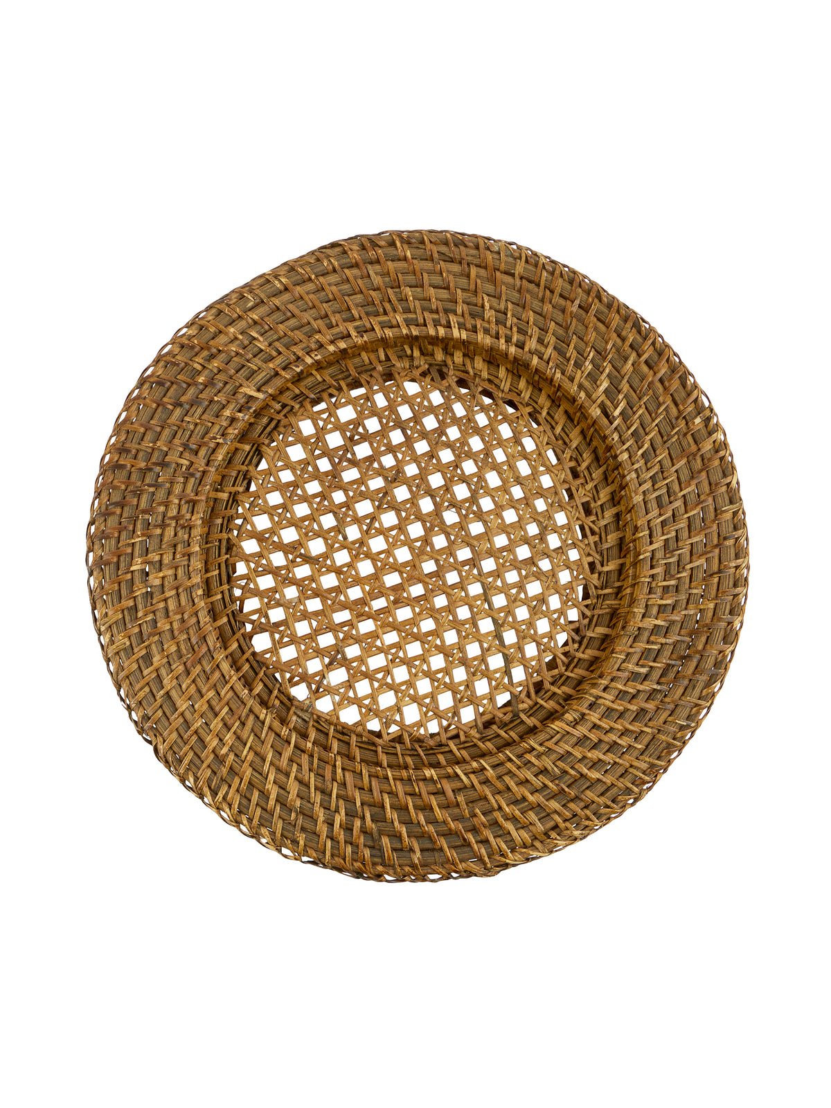 Vintage 1940s French Wicker Chargers Weston Table