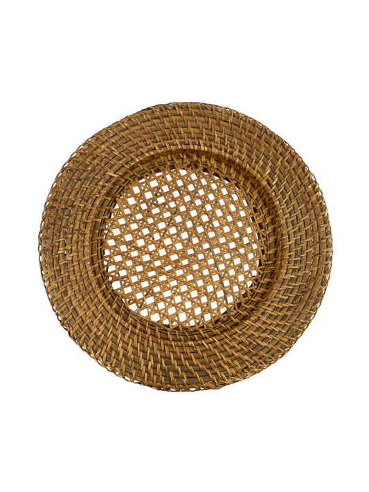 Vintage 1940s French Wicker Chargers Weston Table