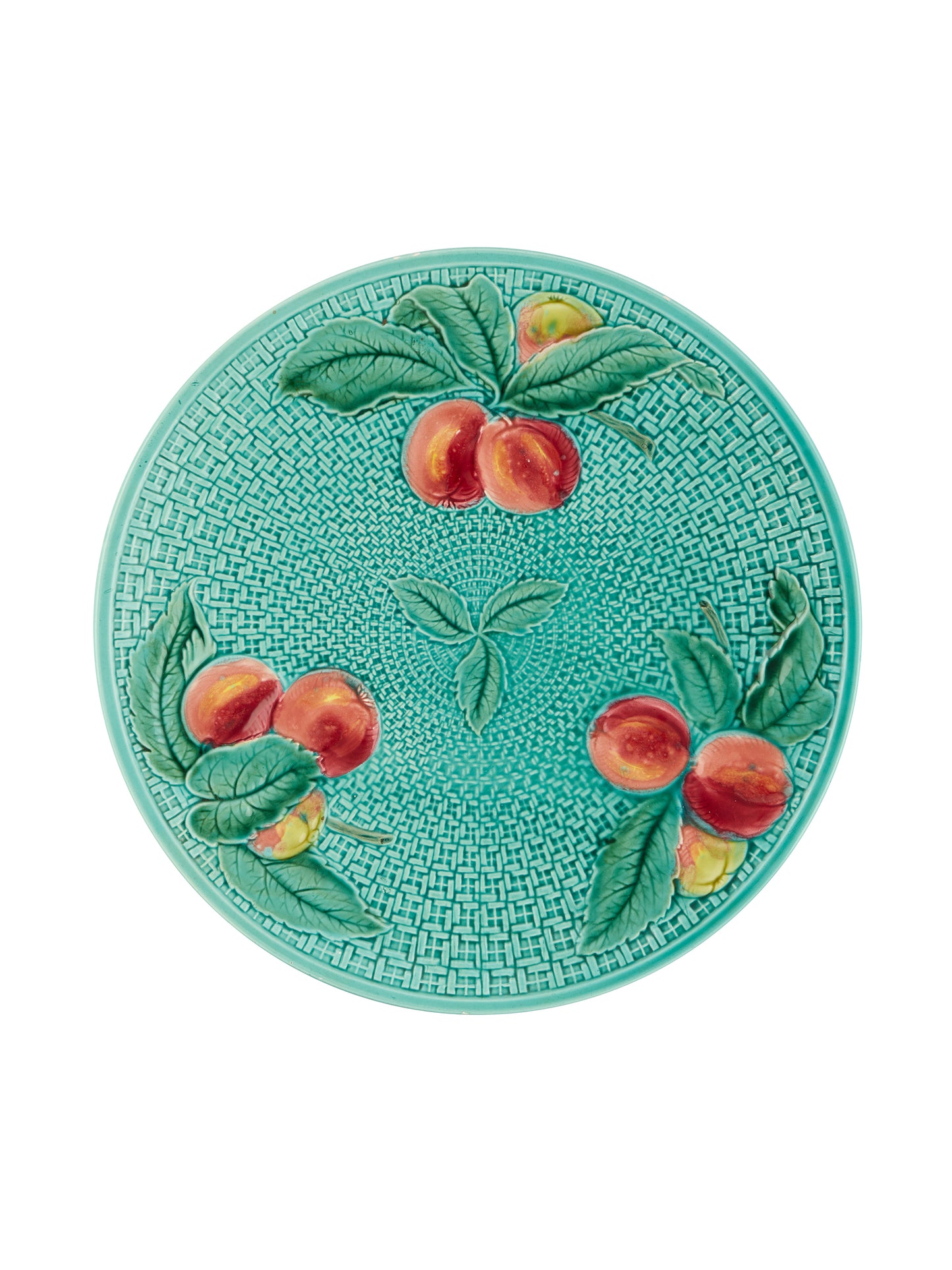 Vintage 1940s German Basketweave Fruit Plate Weston Table