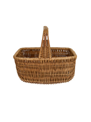  Vintage 1940s Handwoven Provencal Gathering Basket Weston Table 