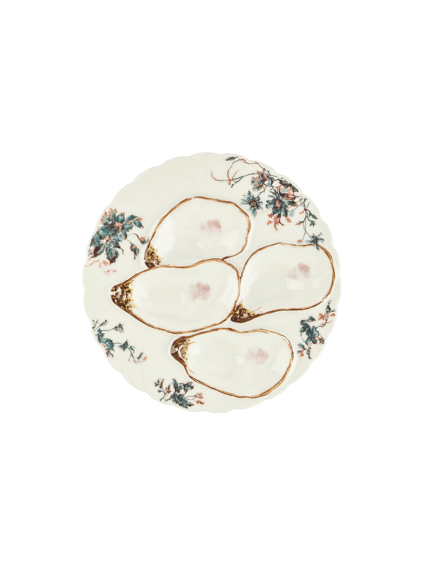 Vintage 1940s Haviland Limoges Four Well Oyster Plate Weston Table