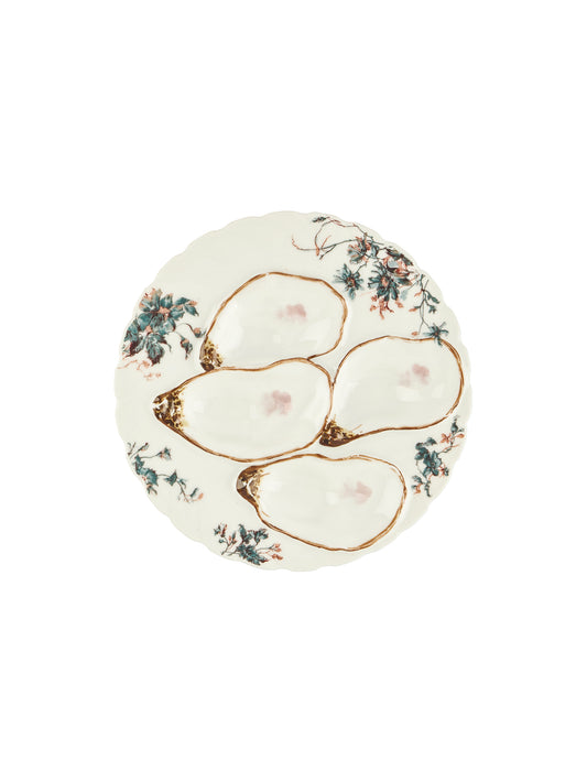 Vintage 1940s Haviland Limoges Four Well Oyster Plate Weston Table