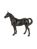 Vintage 1940s Hubley Black Thoroughbred Cast Iron Doorstop Weston Table