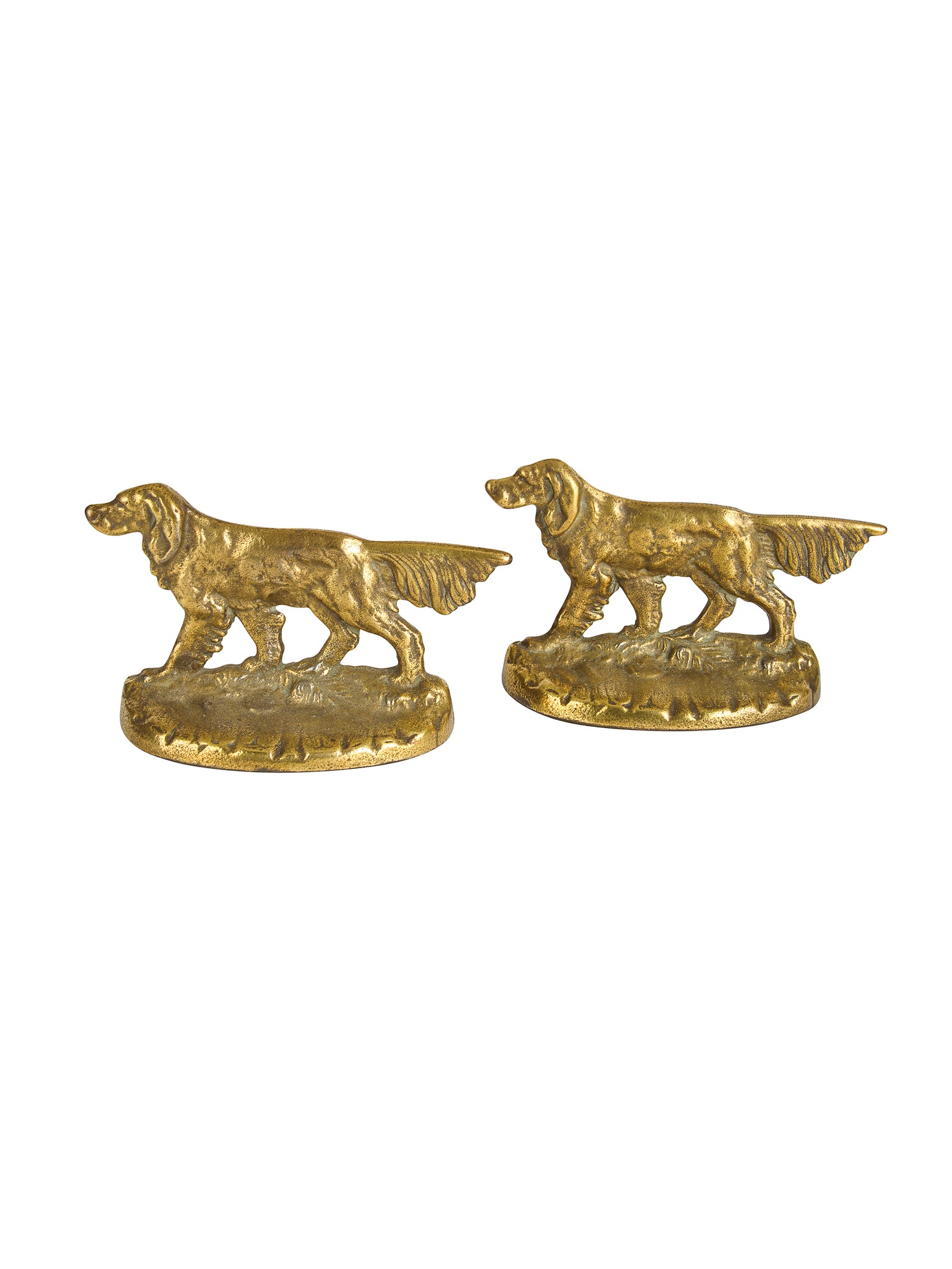 Vintage 1940s Hunting Dog Bookends Weston Table