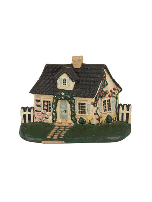  Vintage 1940s John Wright Rose Blue Cottage Doorstop Weston Table 