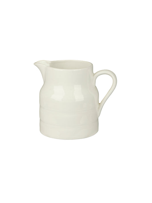 Vintage 1940s Lord Nelson Ironstone White Bandage Jug Two Weston Table