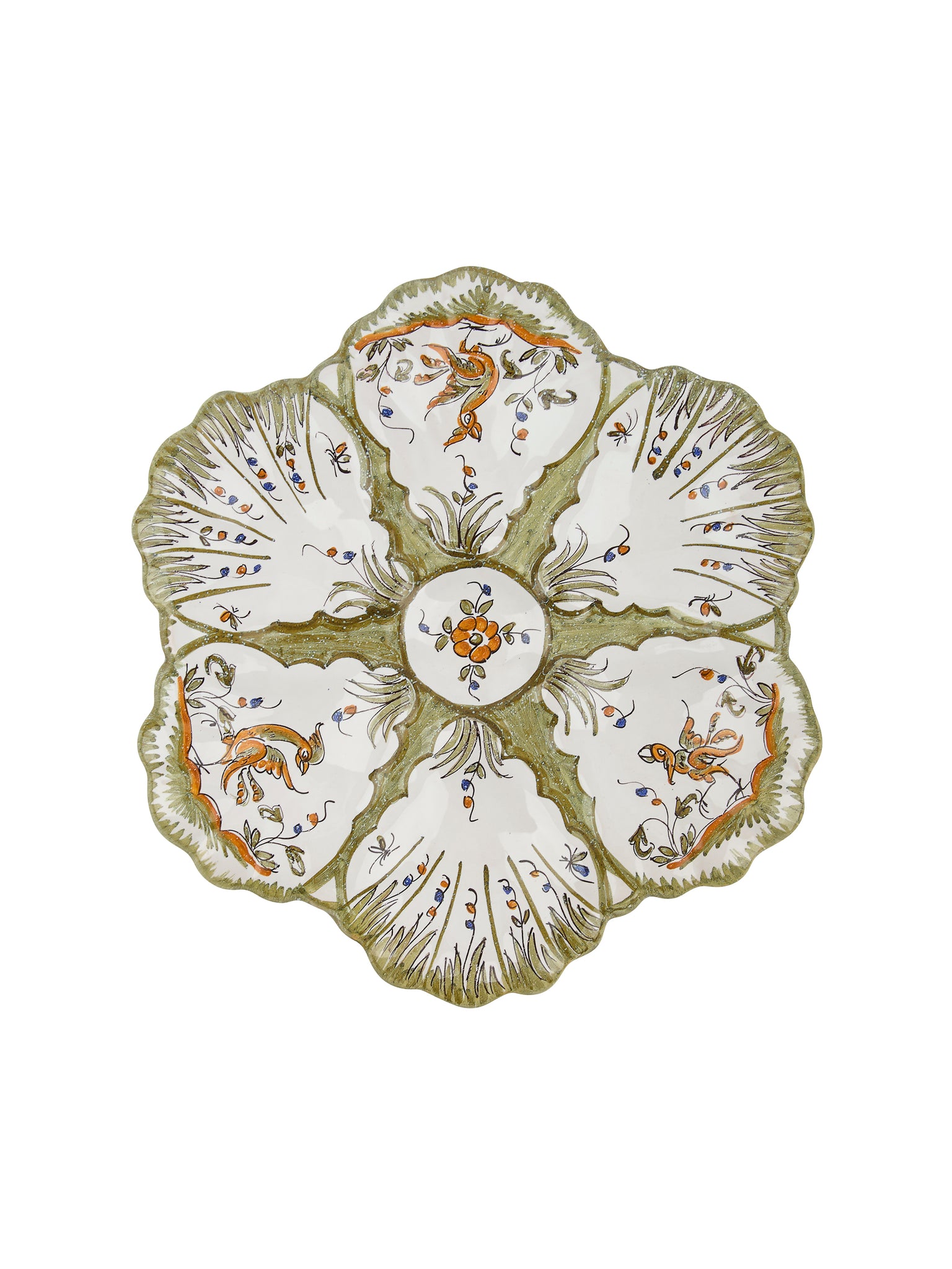 Vintage 1940s Moustiers Oyster Plate Weston Table