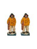 Vintage 1940s Old Salt Fisherman Bookends Weston Table