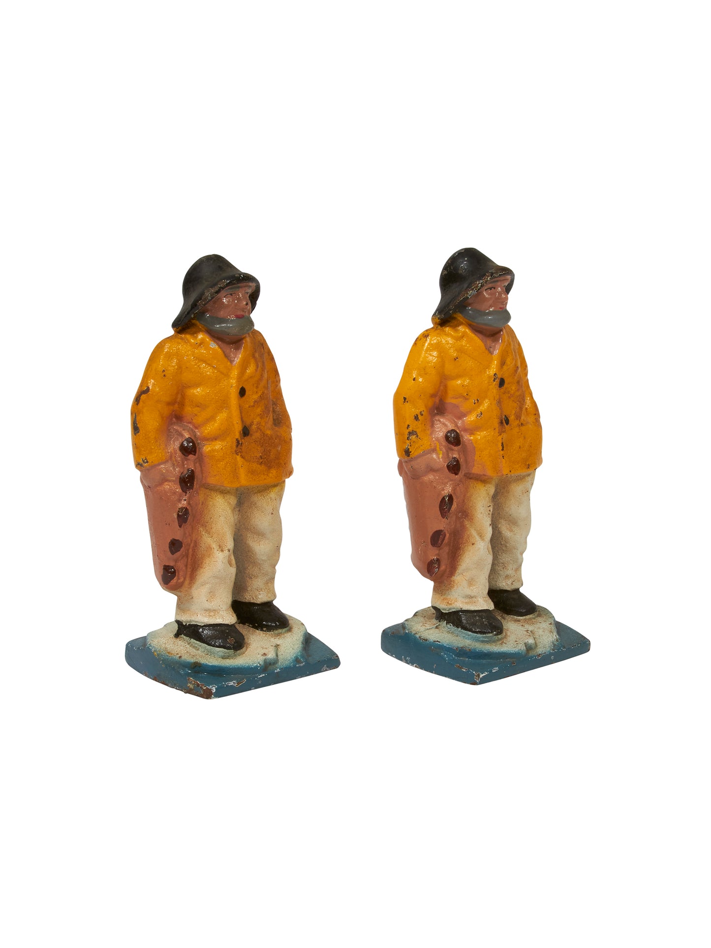 Vintage 1940s Old Salt Fisherman Bookends Weston Table