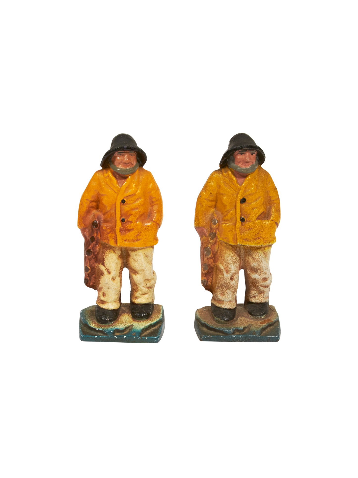 Vintage 1940s Old Salt Fisherman Bookends Weston Table