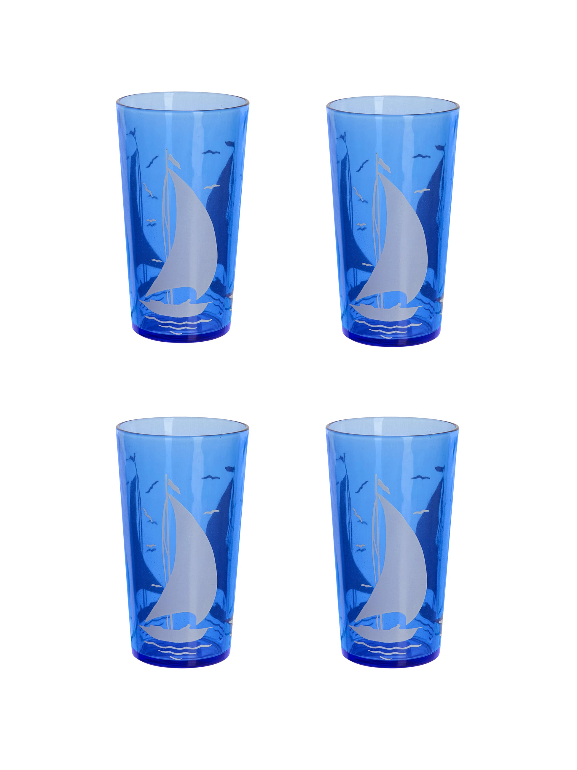 Vintage 1940s Sailboat Pitcher and Glasses Weston Table