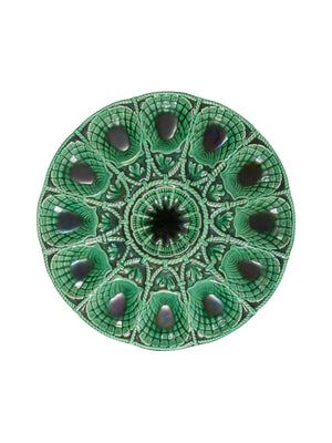  Vintage 1940s Sarreguemines Master Oyster Platter Weston Table 