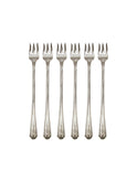 Vintage 1940 Silver Plate Carlton Oyster Forks Set of Six Weston Table