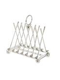 Vintage 1940s Silver Plate Crossed Golf Clubs Toast Rack Weston Table