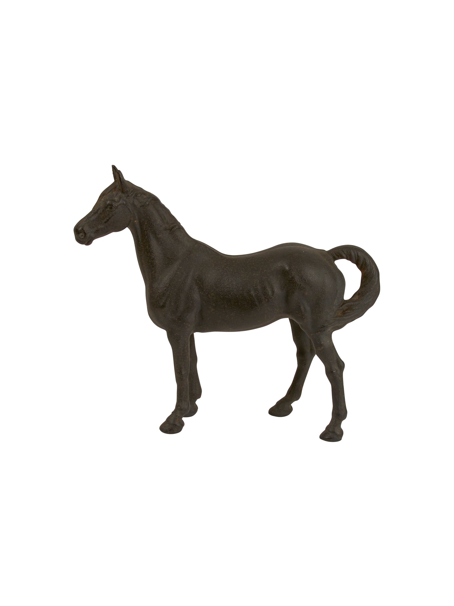 Vintage 1940s Thoroughbred Cast Iron Doorstop Weston Table