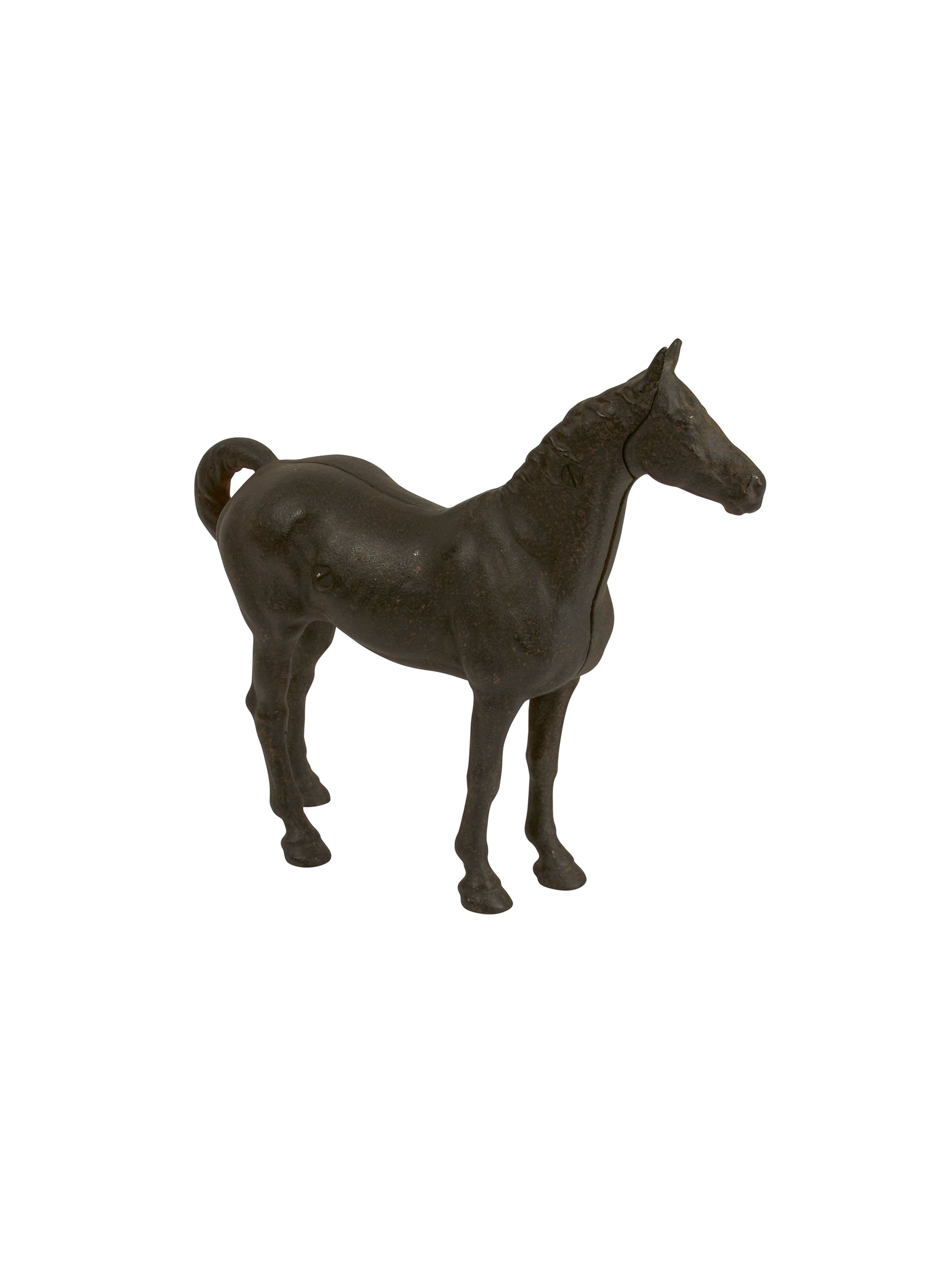 Vintage 1940s Thoroughbred Cast-Iron Doorstop Weston Table