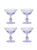 Vintage 1940s Tiffin Twilight Coupes Set of Four Weston Table