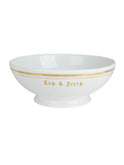 Vintage 1940s Tom & Jerry Porcelain Gold Trimmed Punch Bowl Set Bowl Weston Table