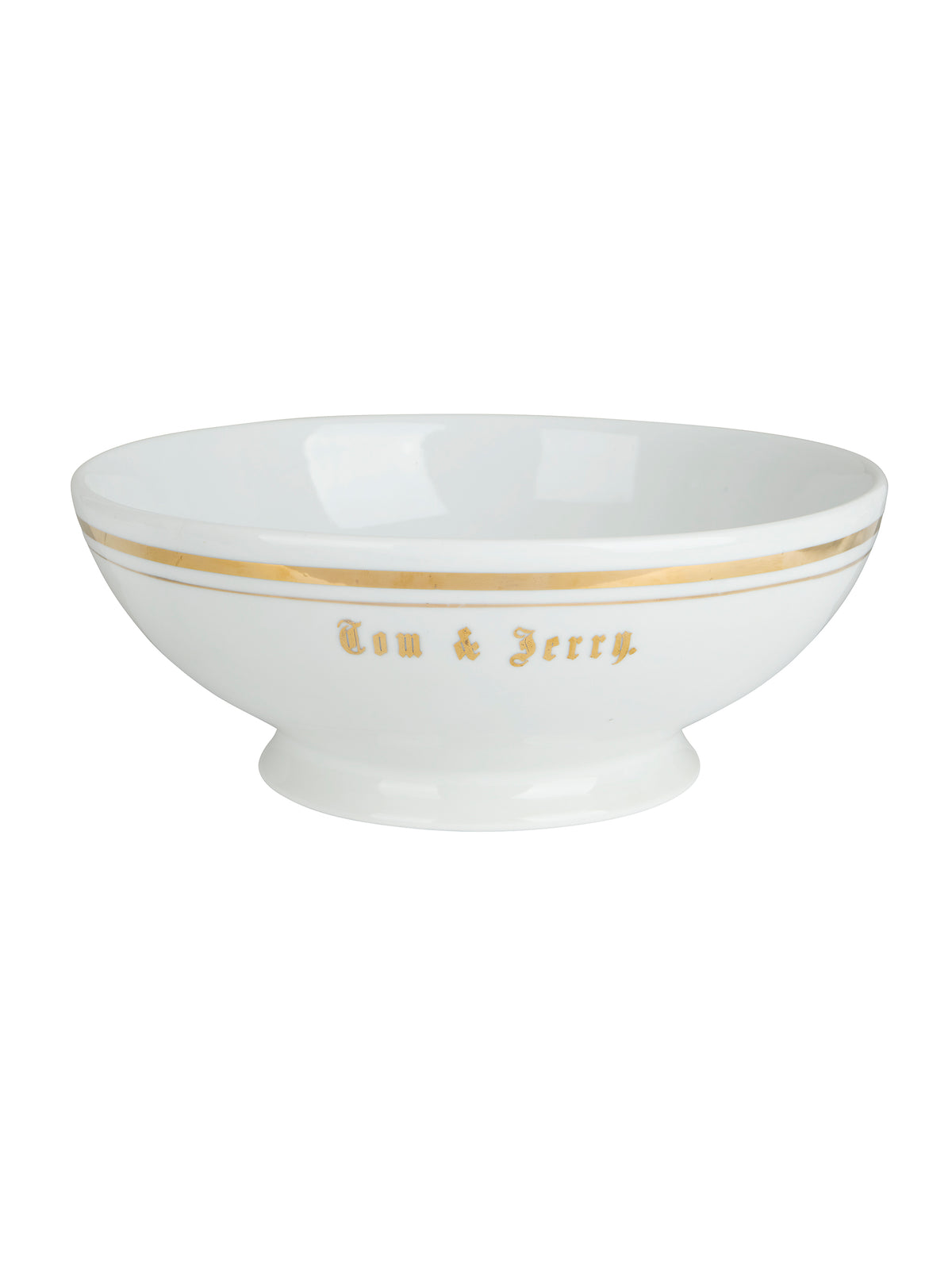 Vintage 1940s Tom & Jerry Porcelain Gold Trimmed Punch Bowl Set Bowl Weston Table