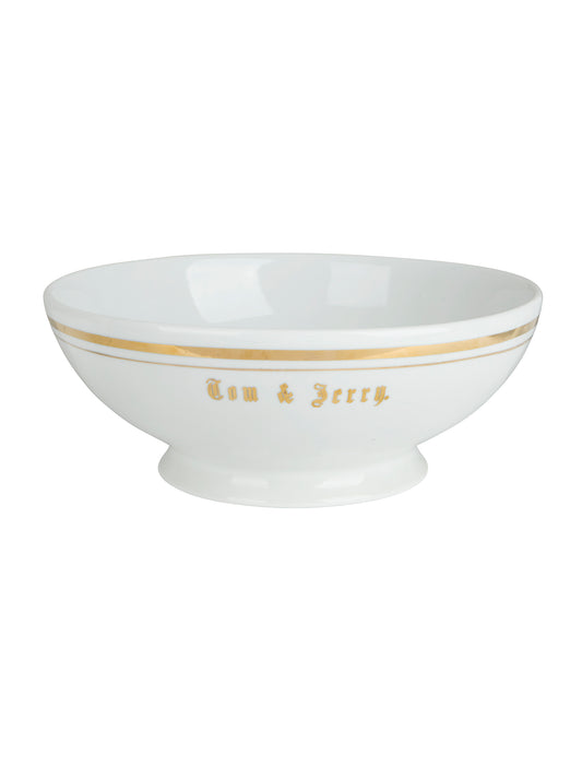 Vintage 1940s Tom & Jerry Porcelain Gold Trimmed Punch Bowl Set Bowl Weston Table