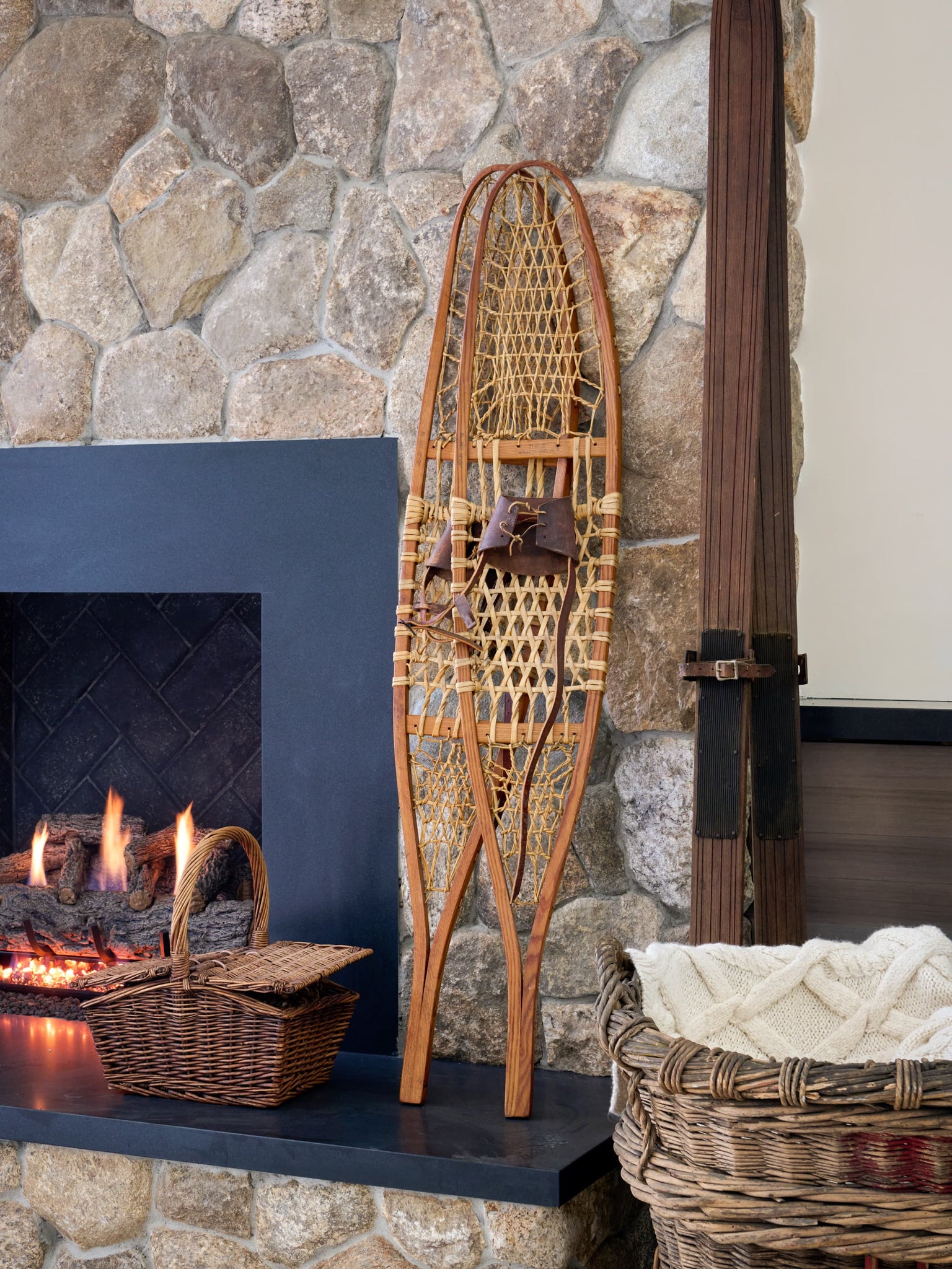Vintage 1940s Tubbs Vermont Snowshoes Weston Table