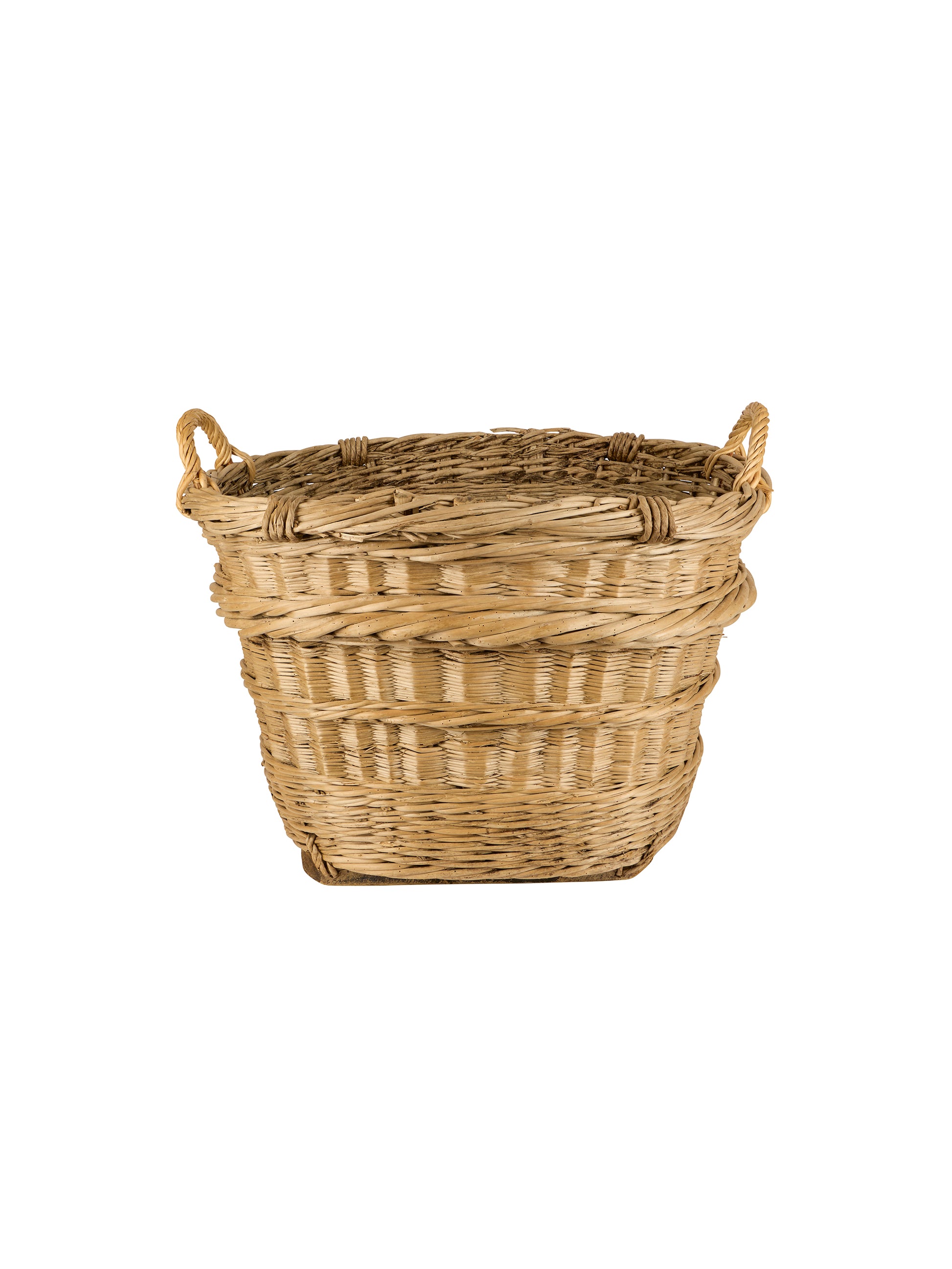 Vintage 1940s Wicker Champagne Grape Harvesting Basket Weston Table