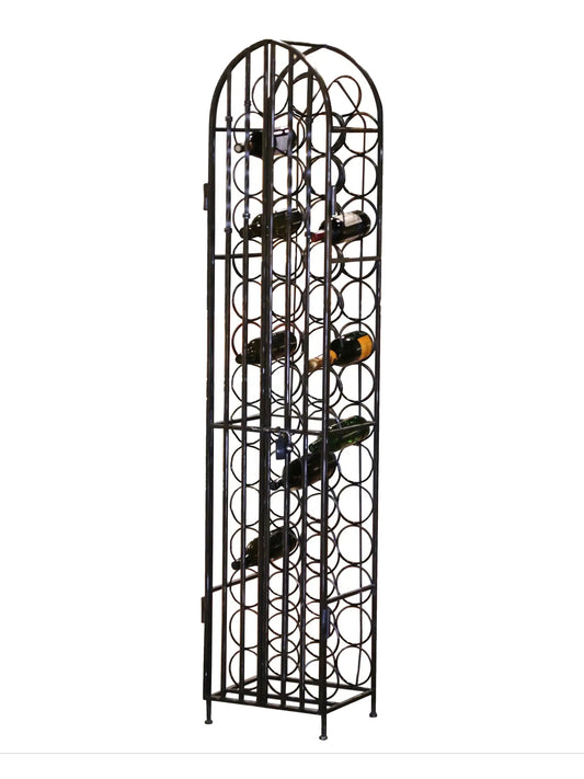 Vintage 1940s French Iron Wine Cellar Rack Weston Table