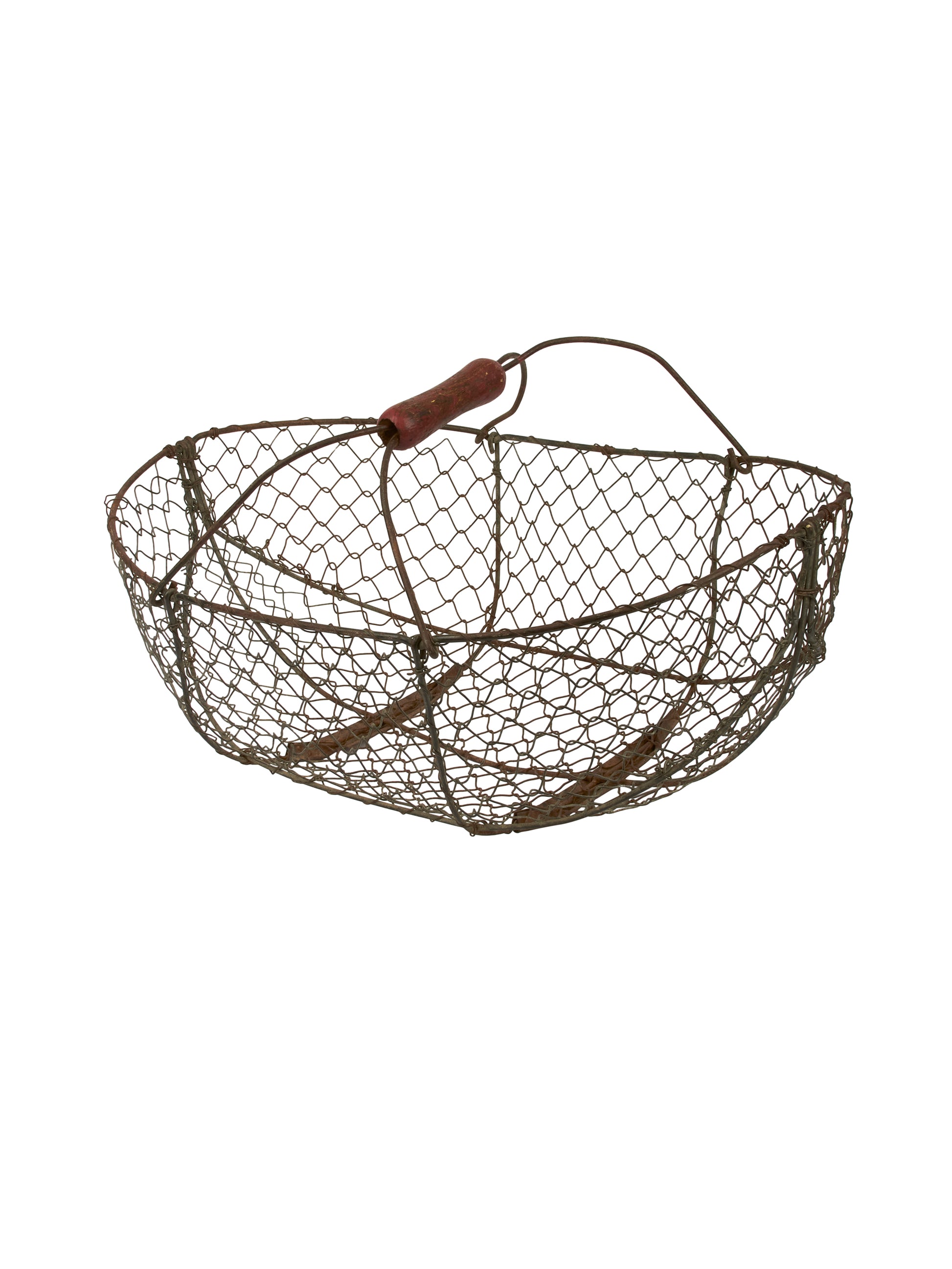 Vintage 1940s Wire Garden Basket Weston Table