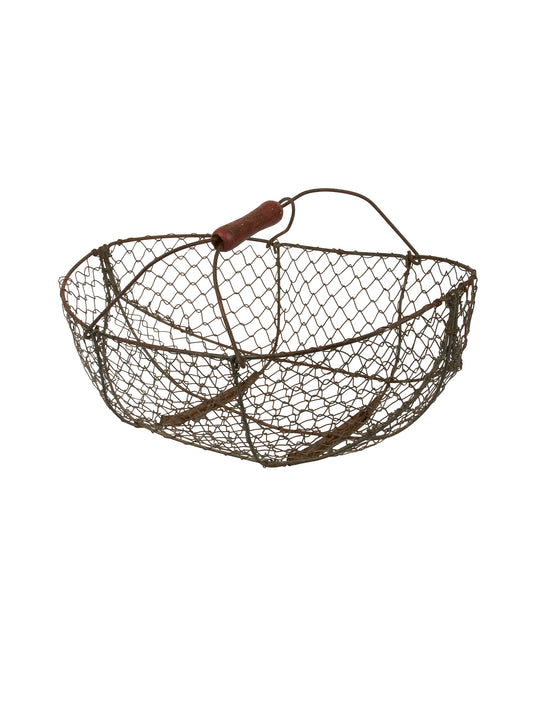 Vintage 1940s Wire Garden Basket Weston Table