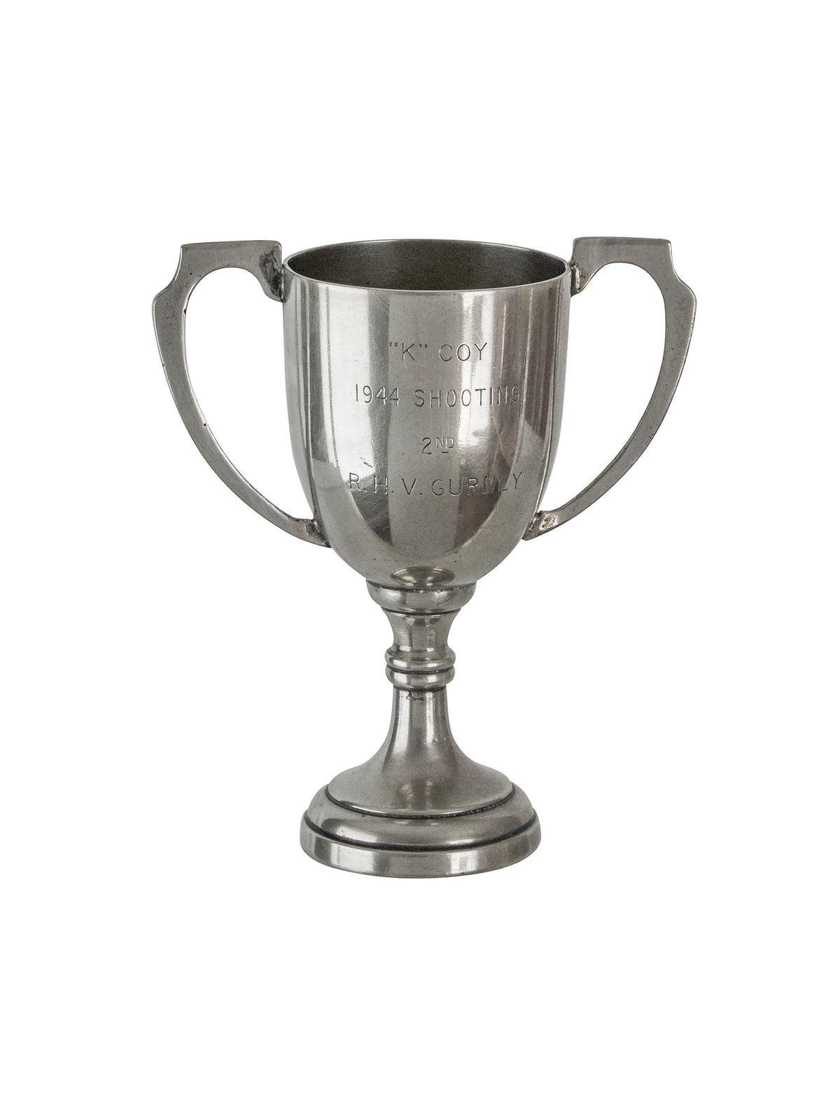 Vintage 1944 Silver Plate Small Skeet Trophy Weston Table