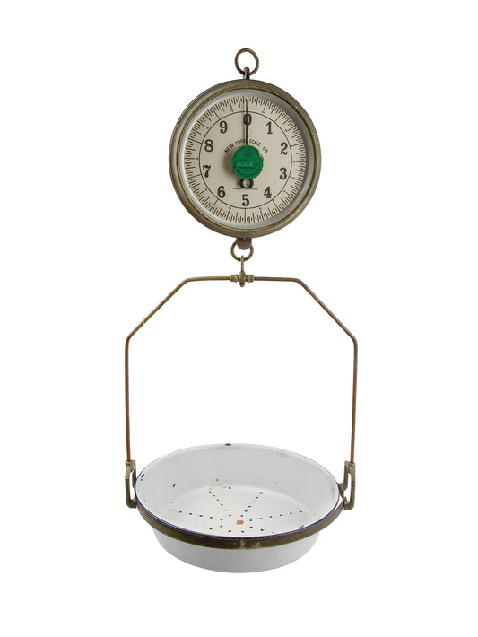 Vintage 1950s New York Hanging Market Scale Weston Table