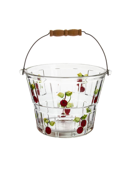 Vintage 1950s American Cherries Ice Bucket Weston Table