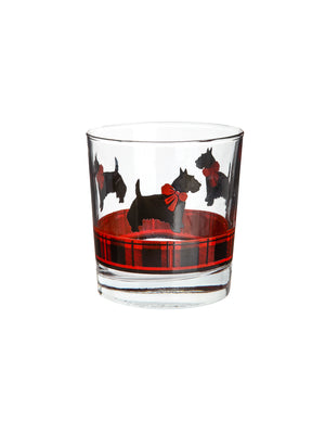  Vintage 1950s Anchor Hocking Fitz Scottie Dog Glasses Weston Table 