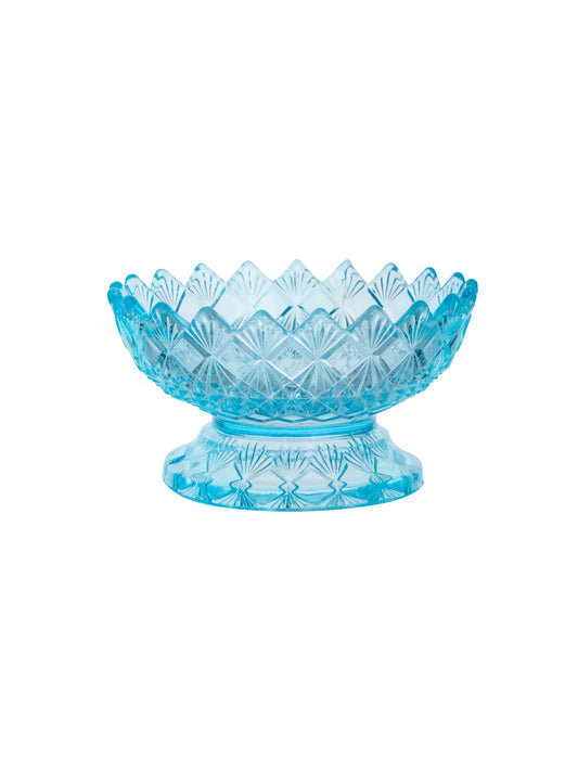 Vintage 1950s Aqua Glass Dessert Bowls Weston Table
