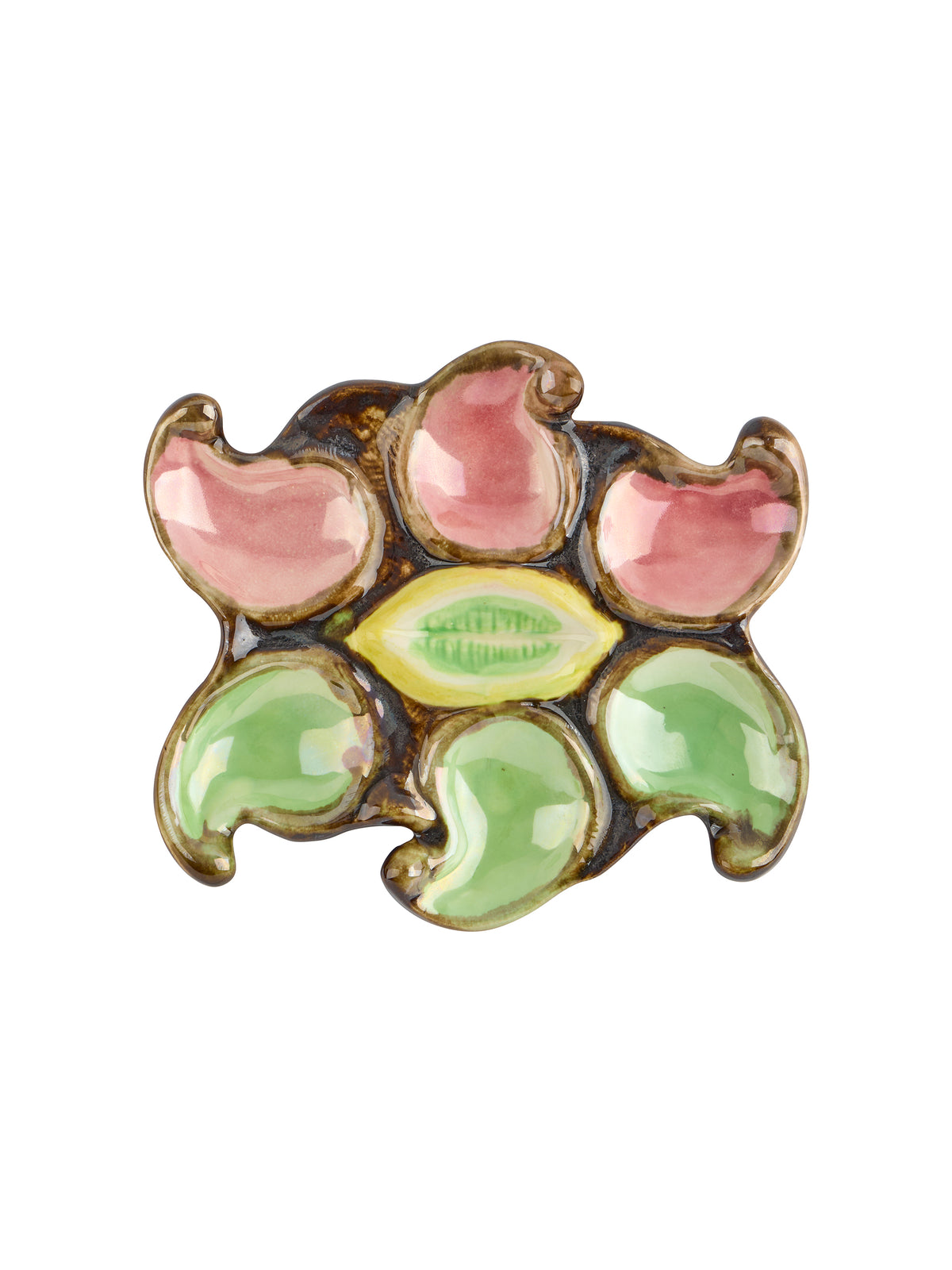 Vintage 1950s Arlequin Oyster Plate Weston Table