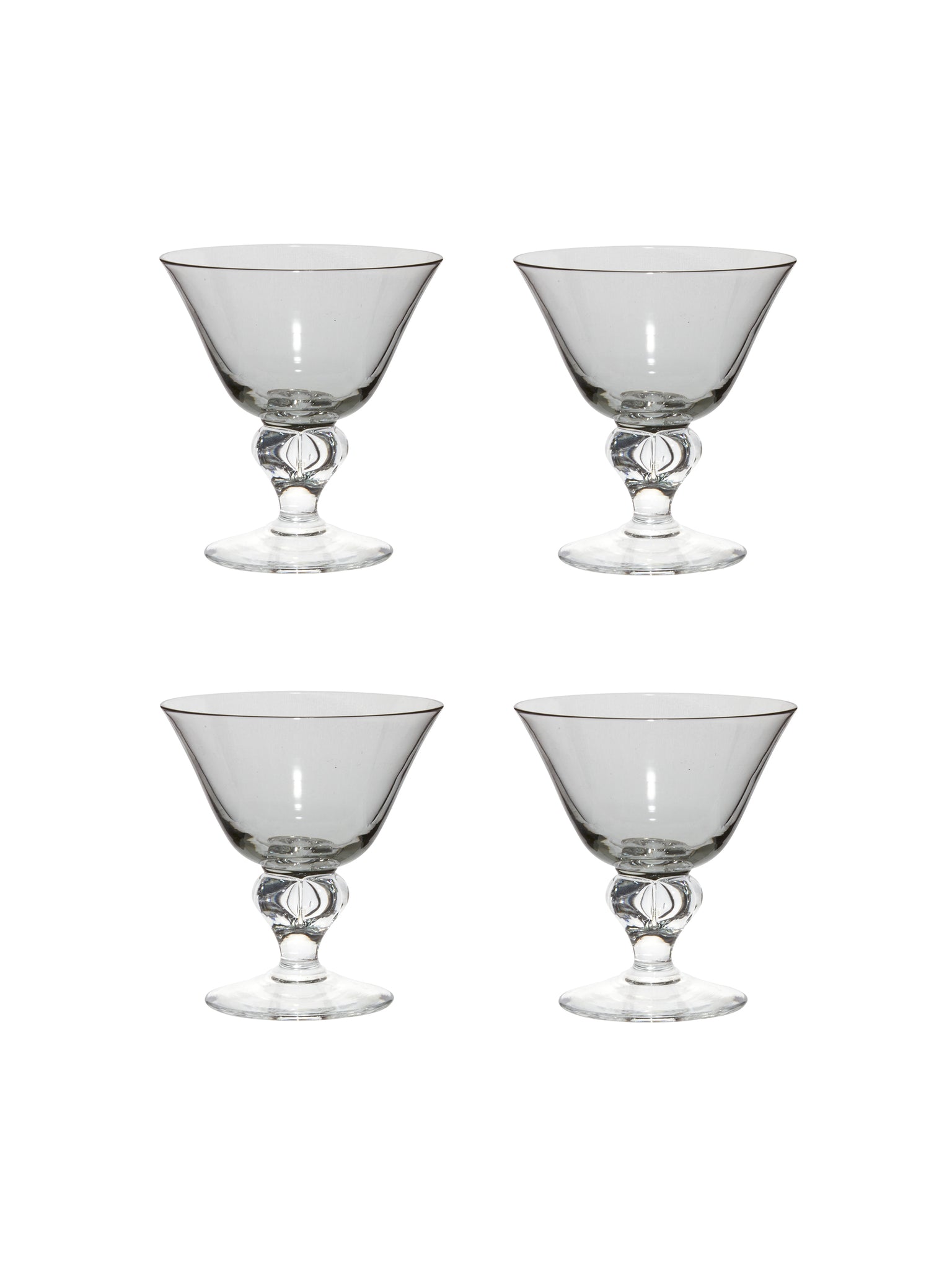 Vintage 1950s Astrid Cocktail Glasses Set of Four Weston Table