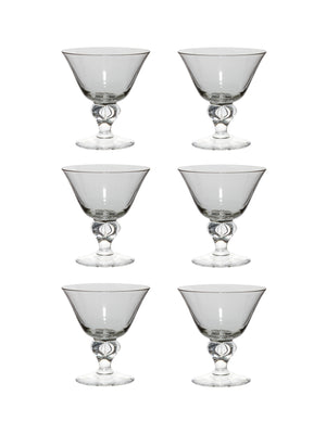  Vintage 1950s Astrid Cocktail Glasses Set of Six Weston Table 