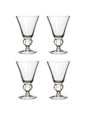 Vintage 1950s Astrid Lobe Stem Glasses Set of Four Weston Table